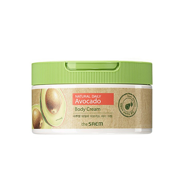 The Saem Natural Daily Ежедневный крем для тела с авокадо, 300 ml