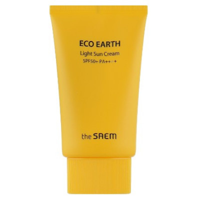 Легкий солнцезащитный крем The Saem Eco Earth Light Sun Cream, 50гр