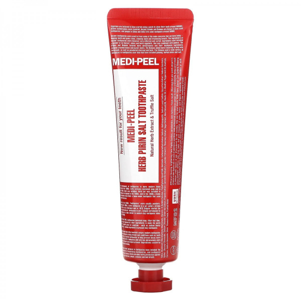 Medi Peel Herb Pirin Salt Toothpaste, Natural Herb Extract & Truffle Salt, 130 g