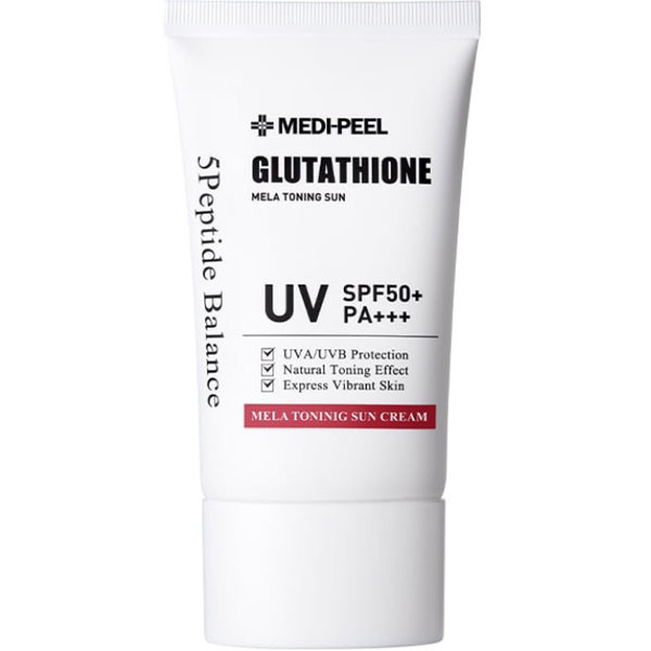 Medi Peel Bio Intense Glutathione Mela Тонизирующий солнцезащитный крем SPF 50+ PA+++, 50 мл