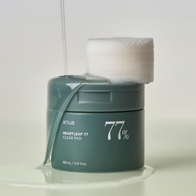 KIOKOПэды ANUA Heartleaf 77% прозрачные 70шт
