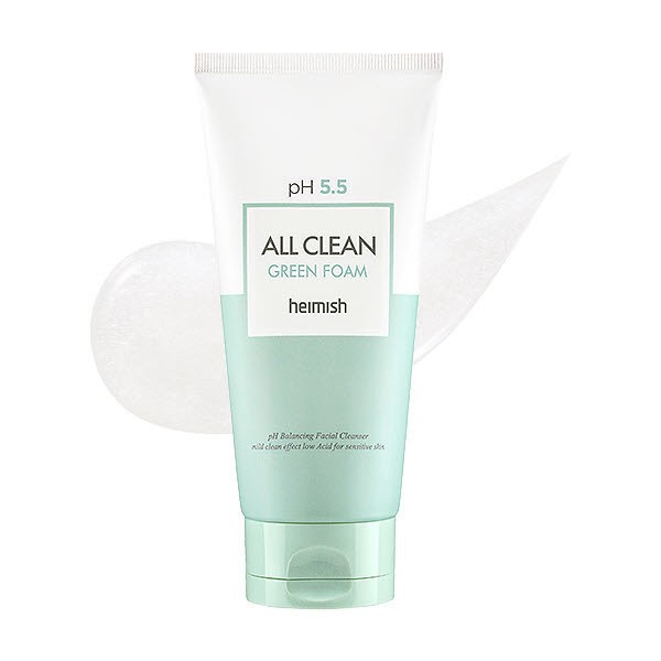 Heimish All Clean Green Foam Low pH, gentle everyday cleanser